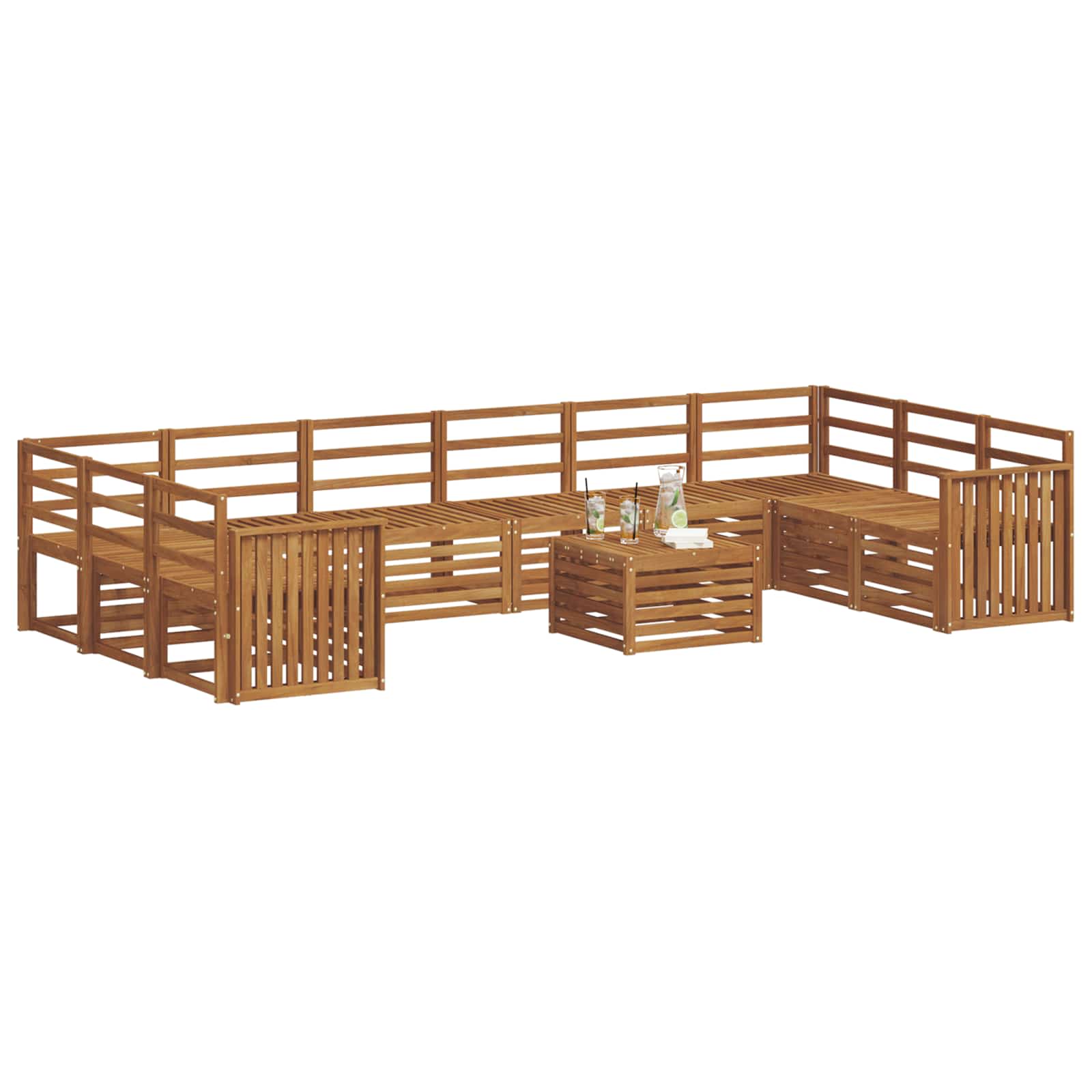 Sofa-Sets Naturel Massief Acaciahout image 3