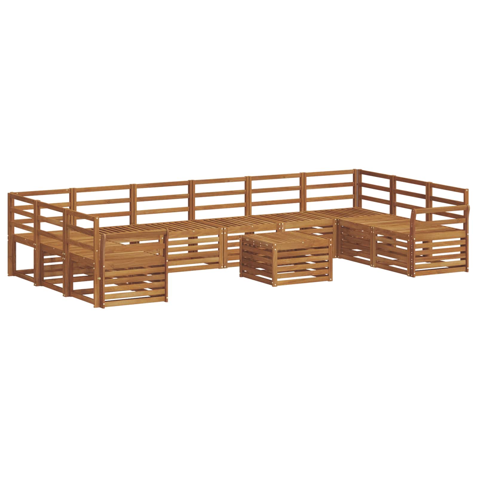 Sofa-Sets Naturel Massief Acaciahout image 2