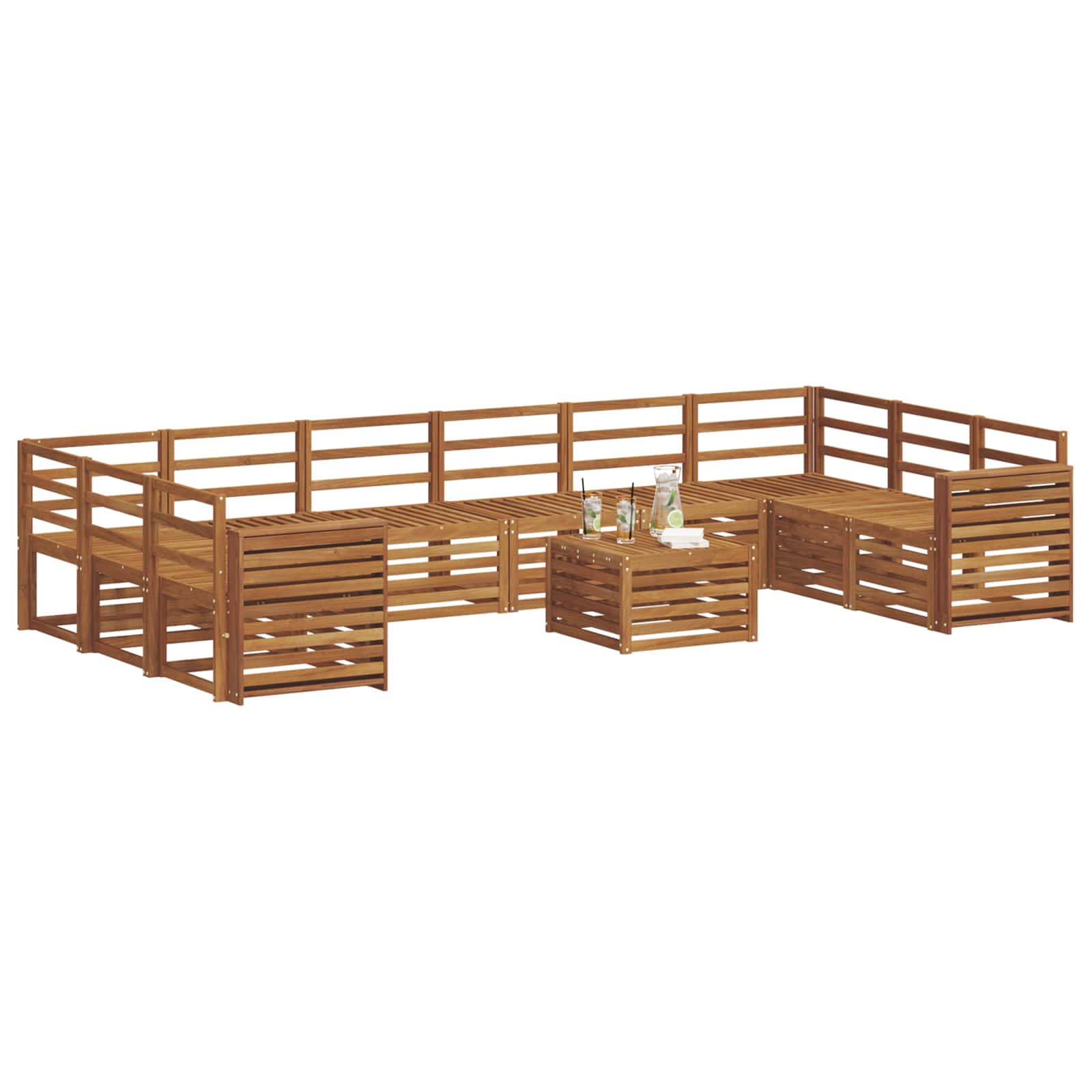 Sofa-Sets Naturel Massief Acaciahout image 3