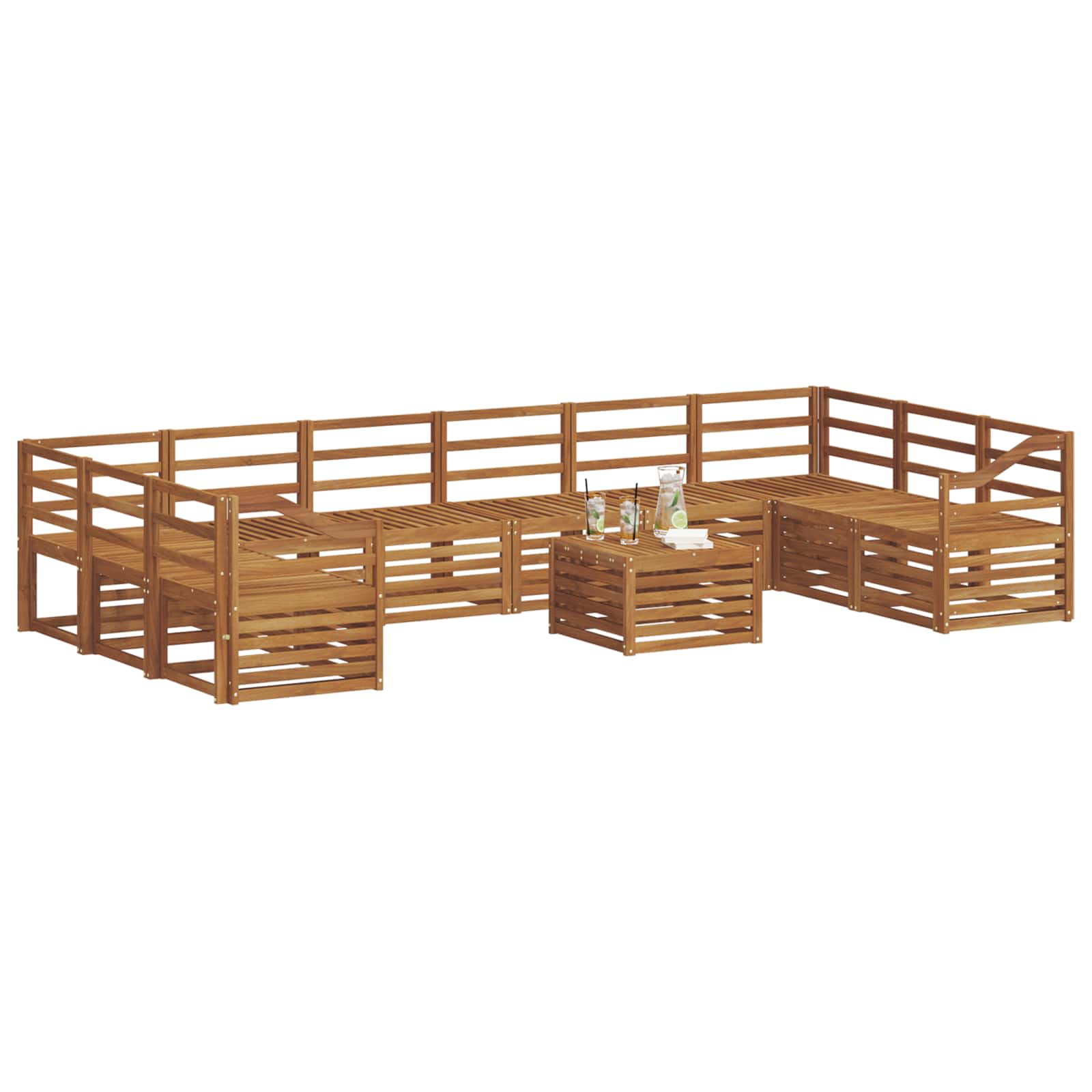 Sofa-Sets Naturel Massief Acaciahout image 3