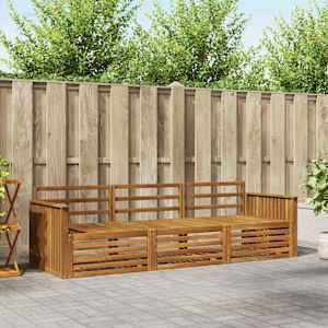 Zunanja garnitura za sedenje 3 pcs Naravna Masiven les akacije