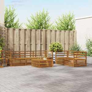 Zunanja garnitura za sedenje 6 pcs Naravna Masiven les akacije