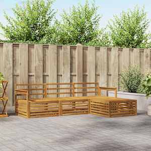 Zunanja garnitura za sedenje 4 pcs Naravna Masiven les akacije