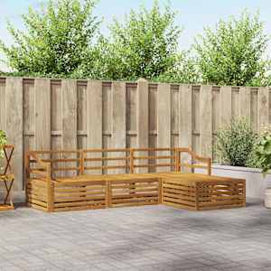 Zunanja garnitura za sedenje 4 pcs Naravna Masiven les akacije