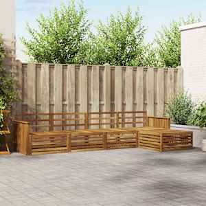 Zunanja garnitura za sedenje 5 pcs Naravna Masiven les akacije