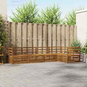 Zunanja garnitura za sedenje 5 pcs Naravna Masiven les akacije