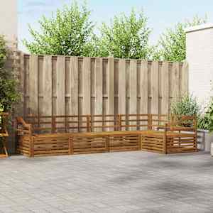 Zunanja garnitura za sedenje 5 pcs Naravna Masiven les akacije