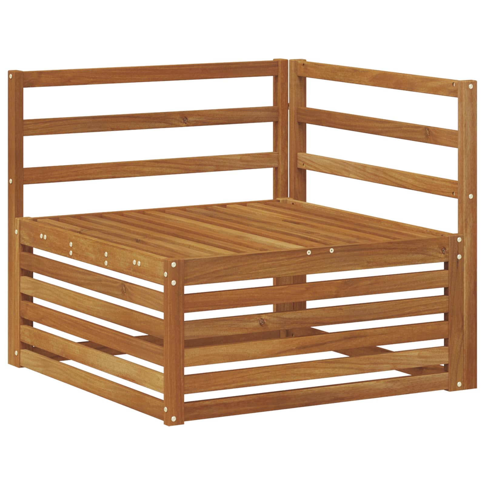 Zunanja garnitura za sedenje 6 pcs Naravna - slika 5