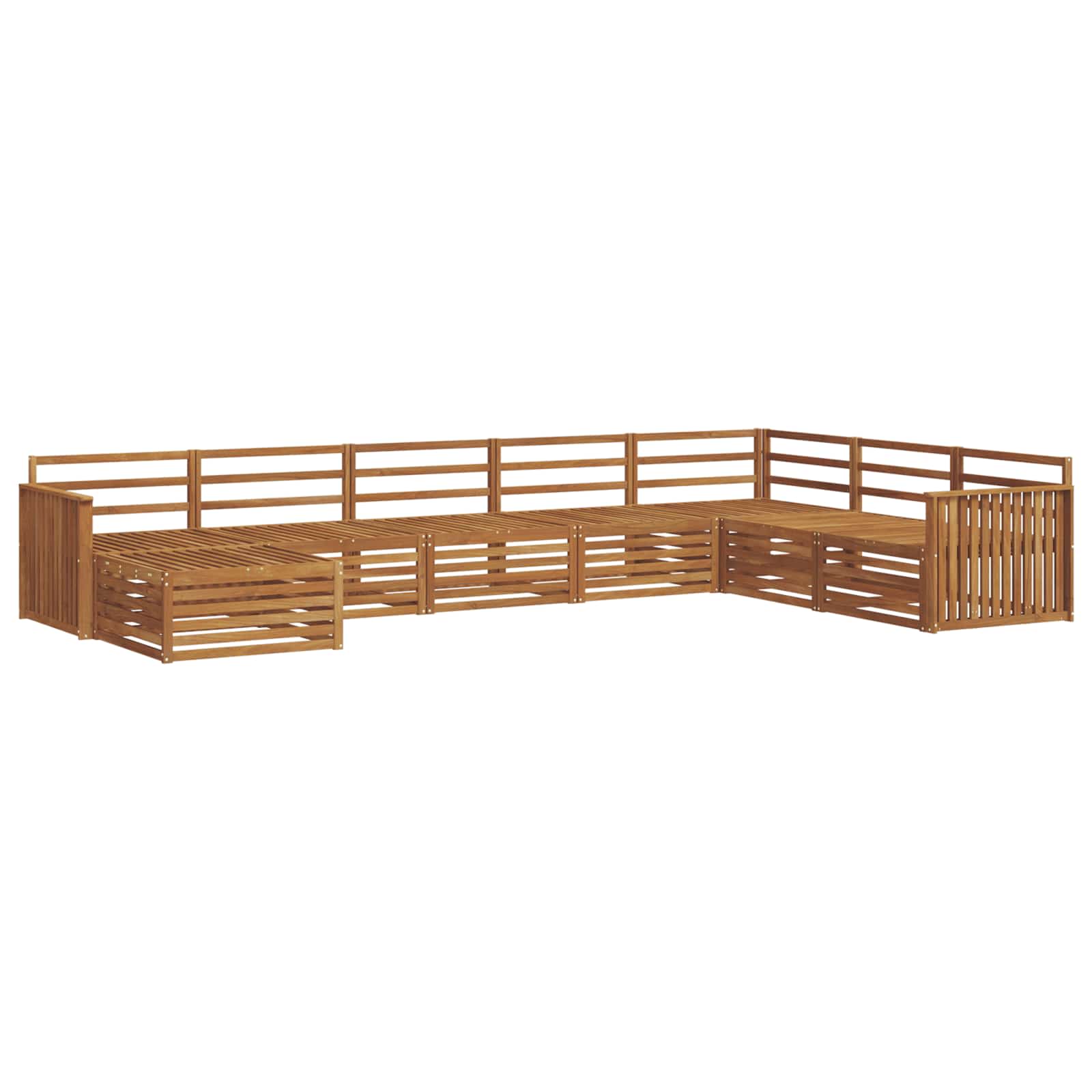 Sofa-Sets 8 pcs Naturel Massief Acaciahout image 2