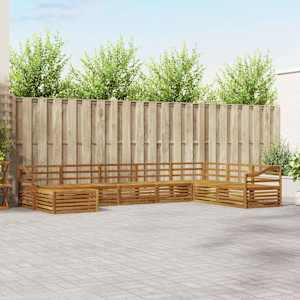 Sedežne garniture 8 pcs Naravna Masiven les akacije