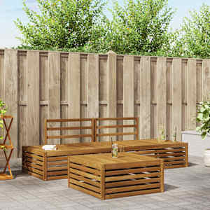 Zunanja garnitura za sedenje 3 Kos Naravna Masiven les akacije