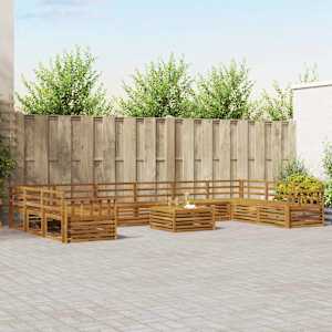 Sedežne garniture 11 pcs Naravna Masiven les akacije