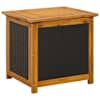vidaXL Aia Salvestuskast 88 L Tugev akatsiapuu 60 x 50 x 56 cm Must