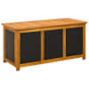 vidaXL Aia Salvestuskast 185 L Tugev akatsiapuu 113 x 50 x 56 cm Must