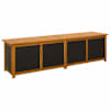 vidaXL Aia Salvestuskast 185 L Tugev akatsiapuu 200 x 50 x 56 cm Must