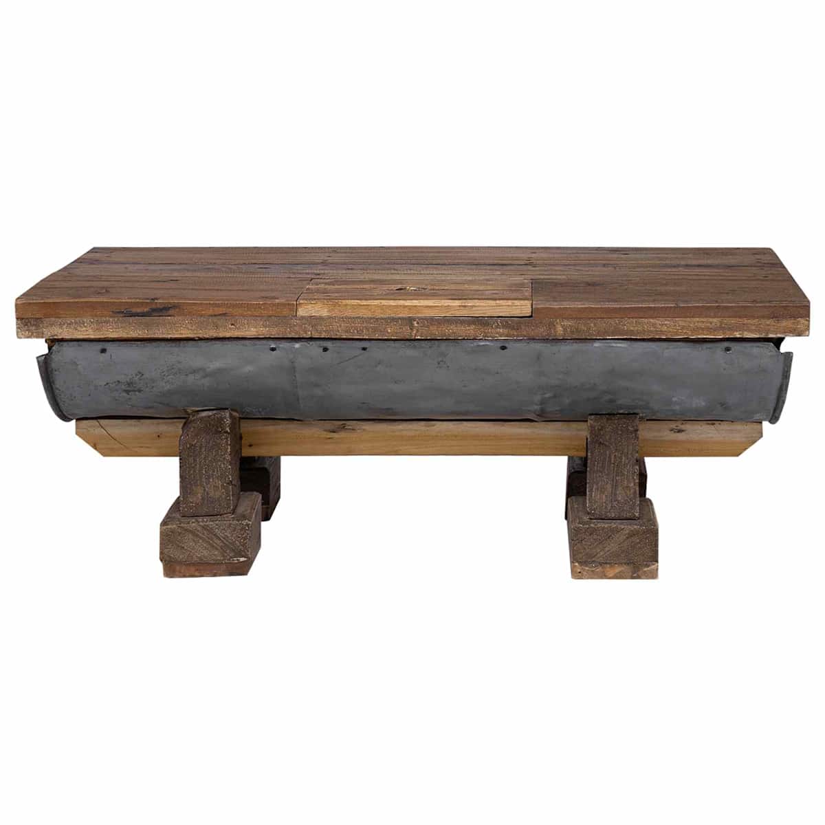 Sofabord Naturfarvet 90 x 50 x 35 cm træ - Billede 4