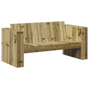 Zahradní sofa Zelená 134 x 60 x 62 cm Masivní borové dřevo - obrázek 2