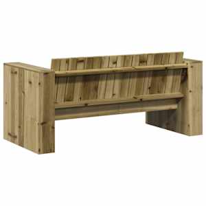 Zahradní sofa Zelená 134 x 60 x 62 cm Masivní borové dřevo - obrázek 6