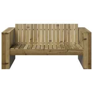 Zahradní sofa Zelená 134 x 60 x 62 cm Masivní borové dřevo - obrázek 4