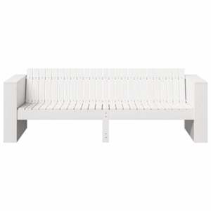 Zahradní sofa Bílá 185,5 x 60 x 62 cm Masivní borové dřevo - obrázek 4