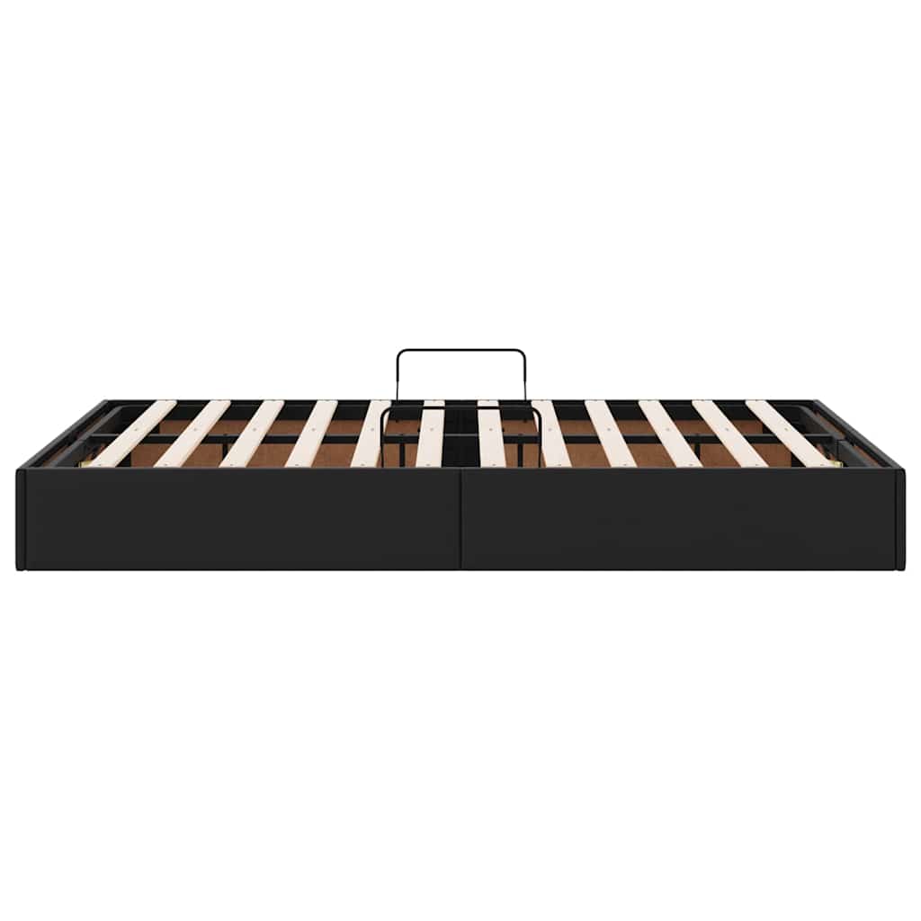 Laos voodi madratsiga peaga Must 120 x 190 cm Kunstnahk 8 Kõik vajalik sinu aeda ja koju! Laos voodi madratsiga peaga Must 120 x 190 cm Kunstnahk - Image 8