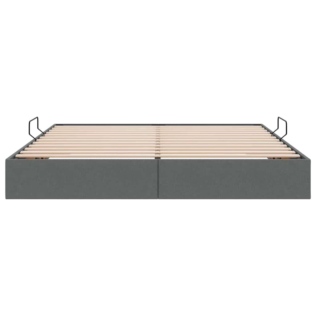 Säilytyssänky päätyllä Tumma harmaa 6FT Super King Size kangas - Image 7