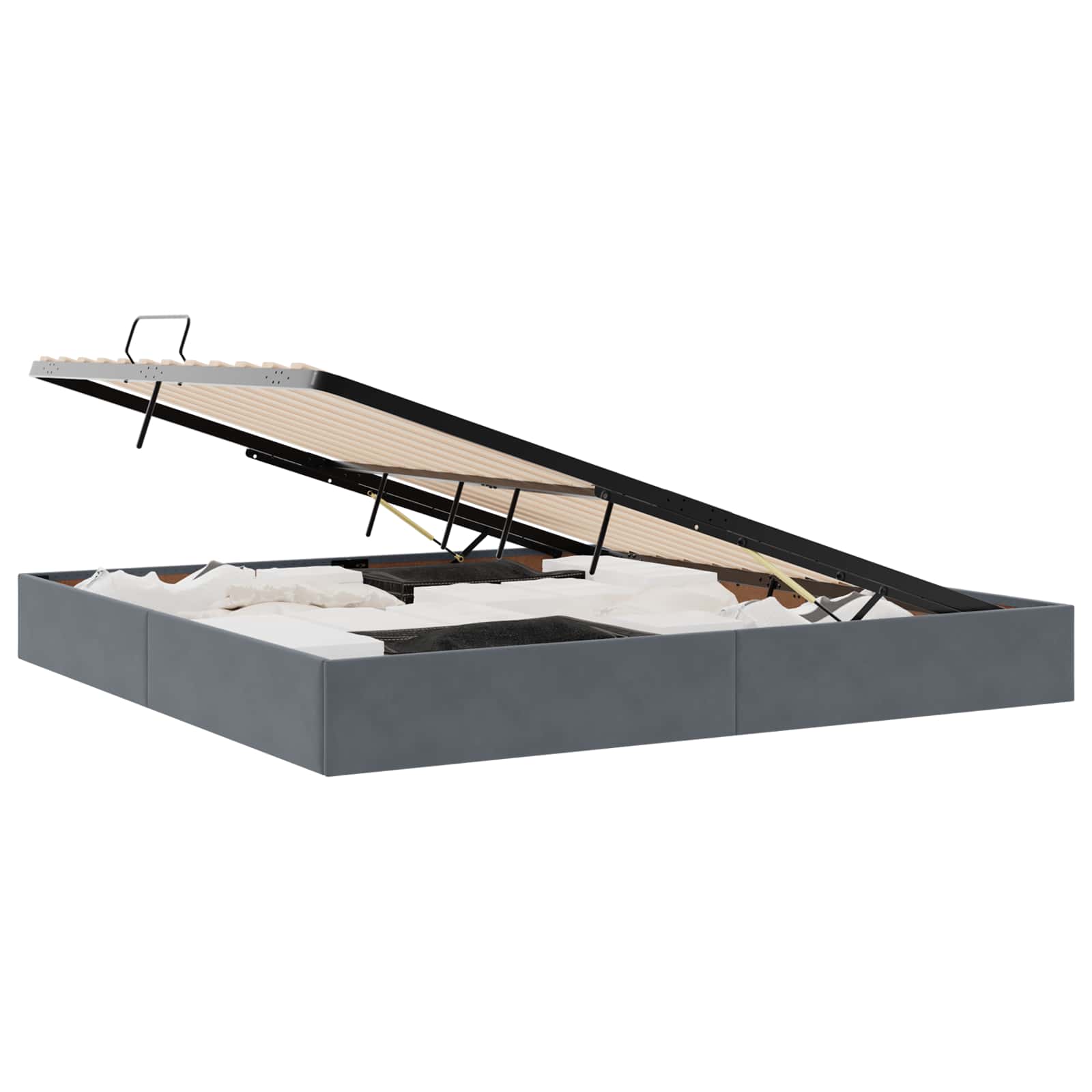 Laos voodi madratsiga peaga Tumehall 200 x 200 cm Samet 3 Kõik vajalik sinu aeda ja koju! Laos voodi madratsiga peaga Tumehall 200 x 200 cm Samet - Image 3