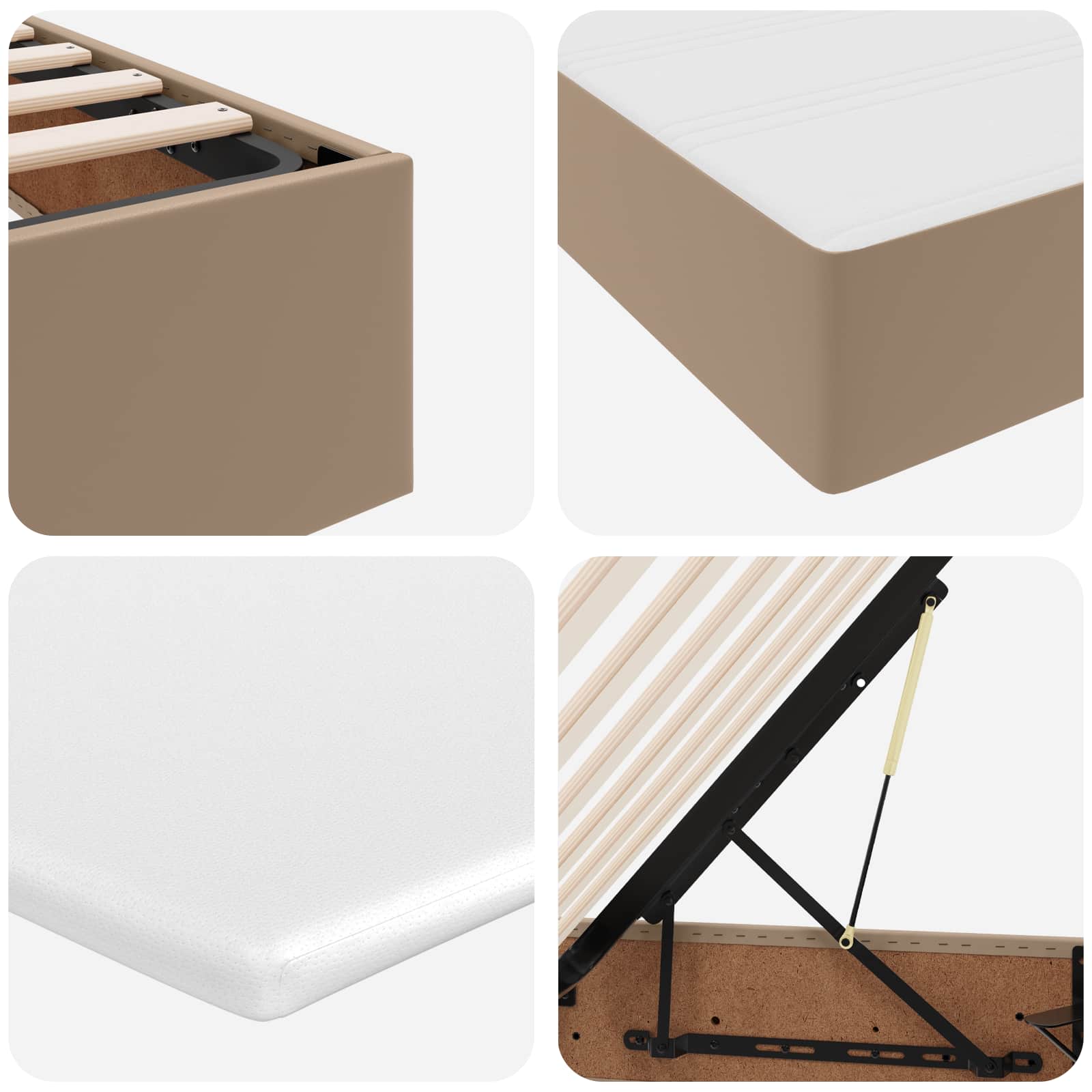 Voodi hoiukohaga ja madratsiga Cappuccino 140 x 200 cm 11 Kõik vajalik sinu aeda ja koju! Voodi hoiukohaga ja madratsiga Cappuccino 140 x 200 cm - Image 11