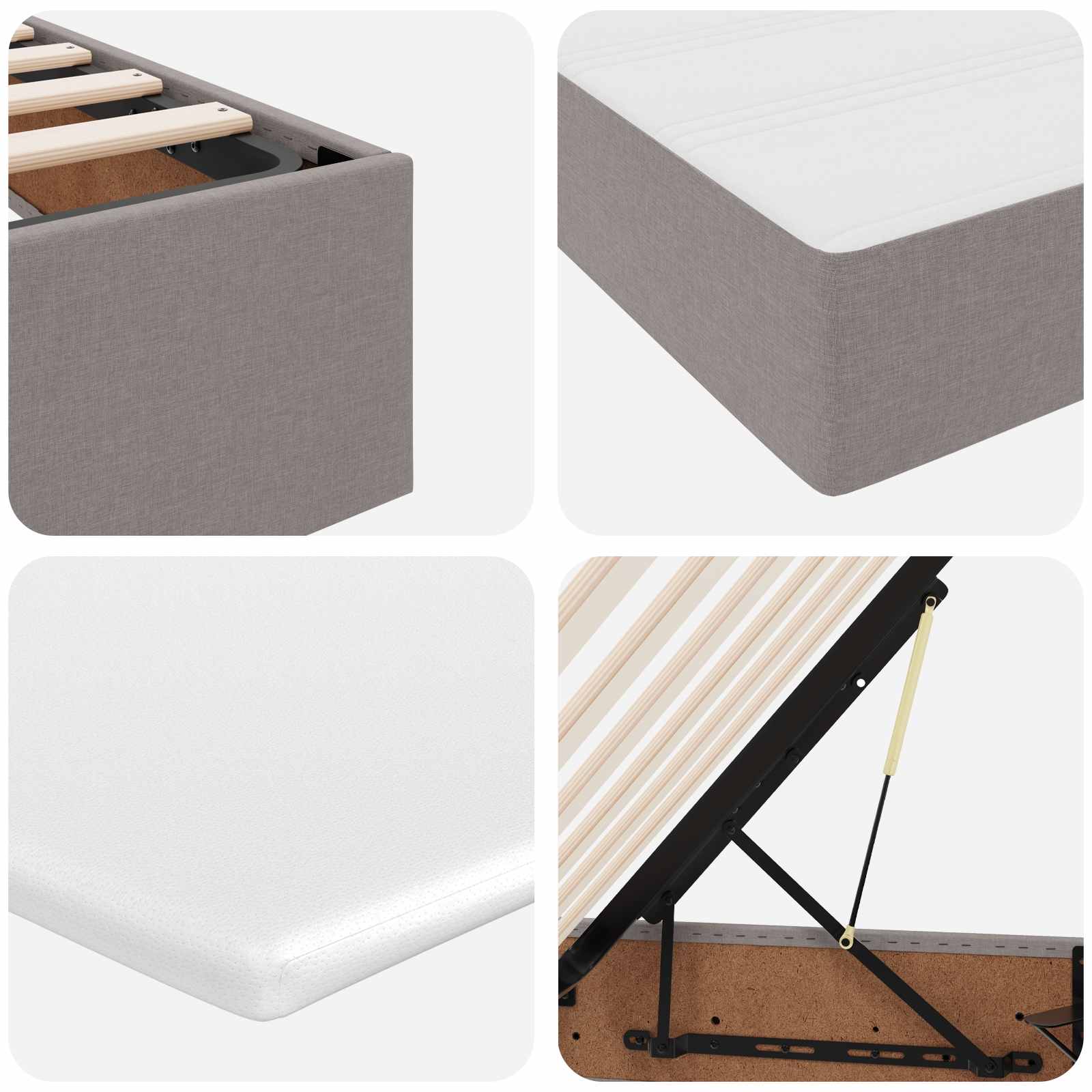 Postelja z dodatnim prostorom za shranjevanje in vzmetnico - slika 11