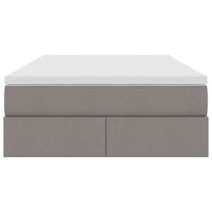 Postel s úložným prostorem a matrací Taupe 120 x 190 cm - obrázek 7