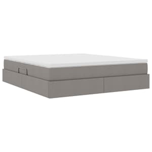 Postel s úložným prostorem a matrací Taupe 160 x 200 cm - obrázek 10