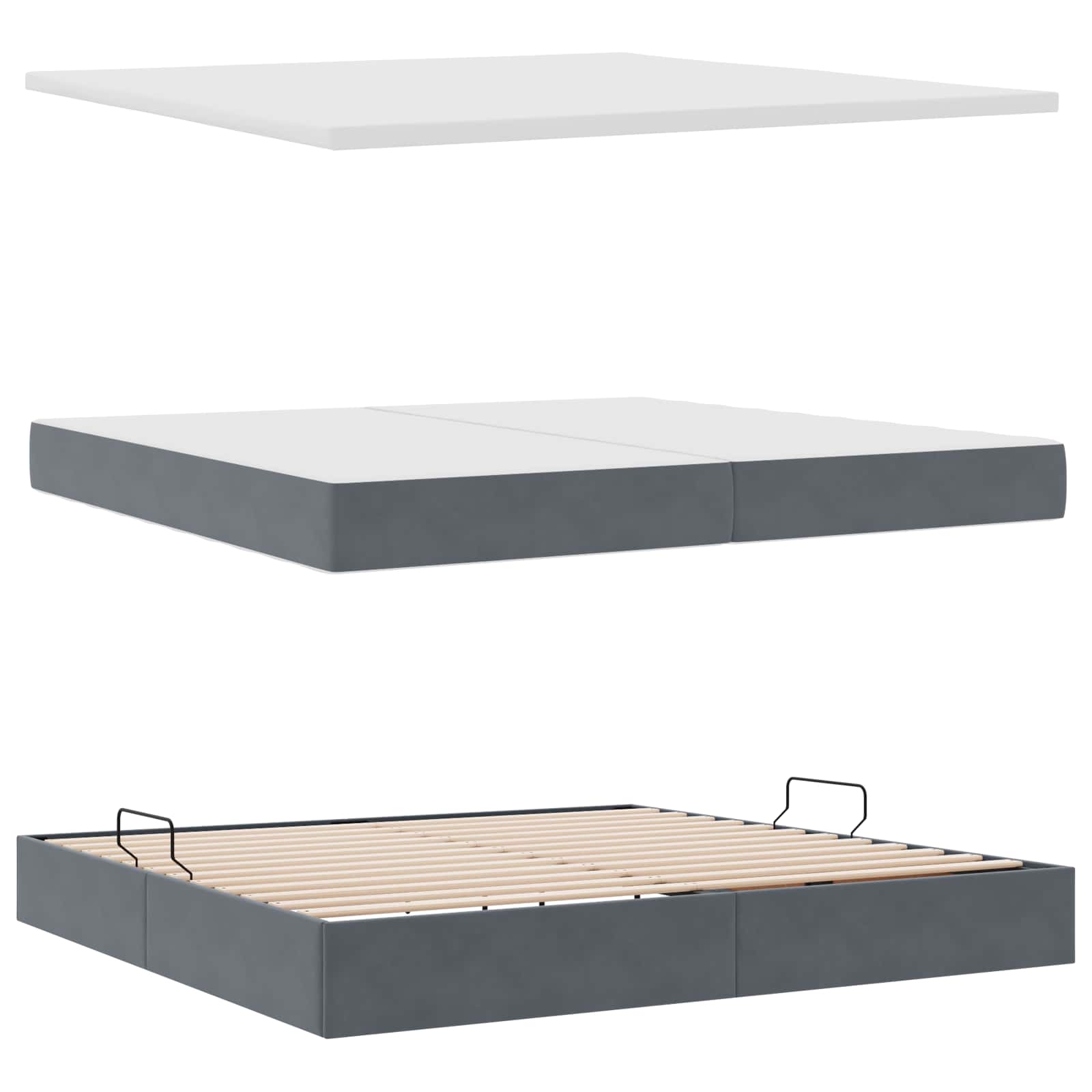 Postelja z dodatnim prostorom za shranjevanje in vzmetnico - slika 7