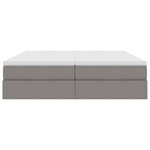 Postel s úložným prostorem a matrací Taupe 180 x 200 cm - obrázek 8