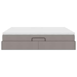 Postel s úložným prostorem a matrací Taupe 200 x 200 cm - obrázek 9