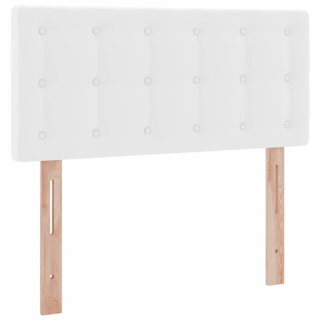 Postelja z dodatnim prostorom za shranjevanje in vzmetnico Bela - slika 9