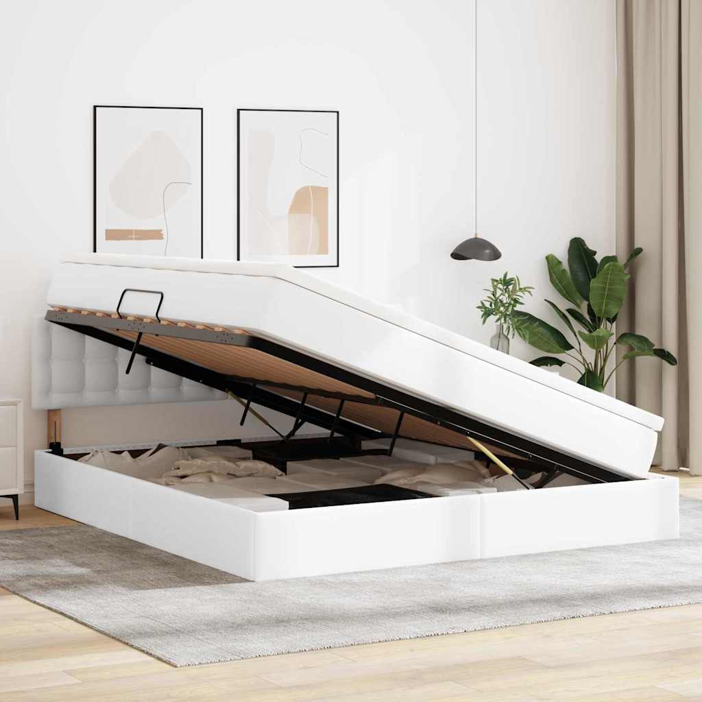 Voodi hoiukohaga ja madratsiga peaga PUHAS VALGE 180 x 200 cm 4 Kõik vajalik sinu aeda ja koju! Voodi hoiukohaga ja madratsiga peaga PUHAS VALGE 180 x 200 cm - Image 4