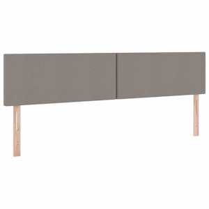 Postel s úložným prostorem a matrací s čelo Taupe 200 x 200 cm - obrázek 8