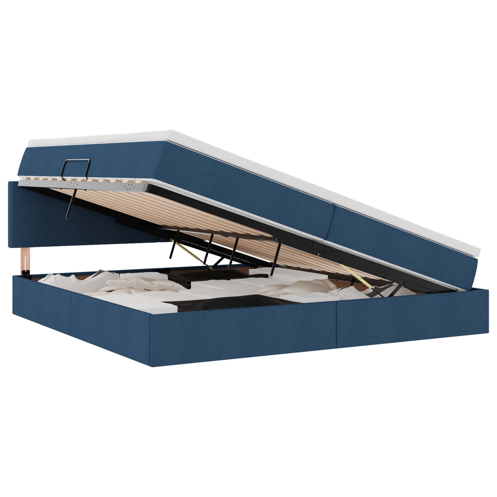 Voodi hoiukohaga ja madratsiga Sinine 200 x 200 cm Tehispuit 2 Kõik vajalik sinu aeda ja koju! Voodi hoiukohaga ja madratsiga Sinine 200 x 200 cm Tehispuit - Image 2