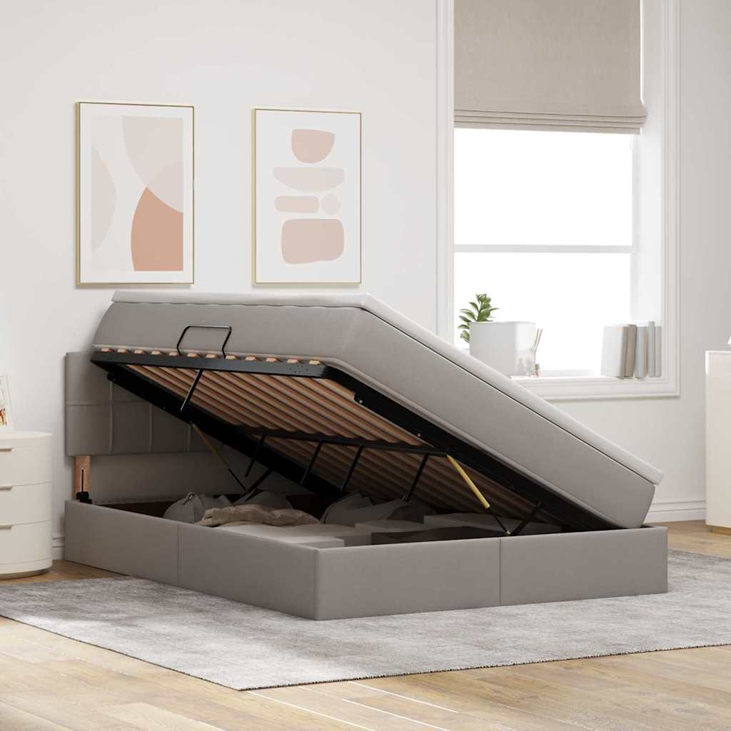 Voodi hoiukohaga ja madratsiga peaga Pruunikashall 140 x 200 cm 4 Kõik vajalik sinu aeda ja koju! Voodi hoiukohaga ja madratsiga peaga Pruunikashall 140 x 200 cm - Image 4