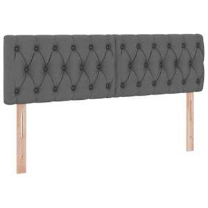 Postel s úložným prostorem a matrací Tmavě šedá 140 x 190 cm - obrázek 9