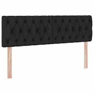 Postel s úložným prostorem a matrací s čelo Černá 140 x 190 cm - obrázek 9