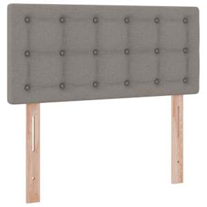 Postel s úložným prostorem a matrací s čelo Taupe 90 x 200 cm - obrázek 9