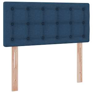 Postel s úložným prostorem a matrací s čelo Modrá 90 x 200 cm - obrázek 9
