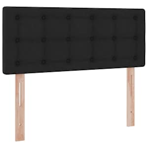 Postel s úložným prostorem a matrací s čelo Černá 120 x 190 cm - obrázek 9