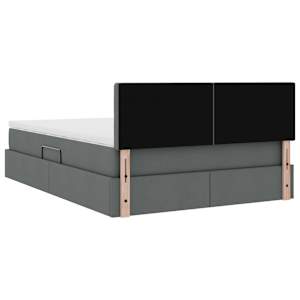 Postel s úložným prostorem a matrací Tmavě šedá 140 x 190 cm - obrázek 11