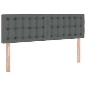 Postel s úložným prostorem a matrací Tmavě šedá 140 x 190 cm - obrázek 9