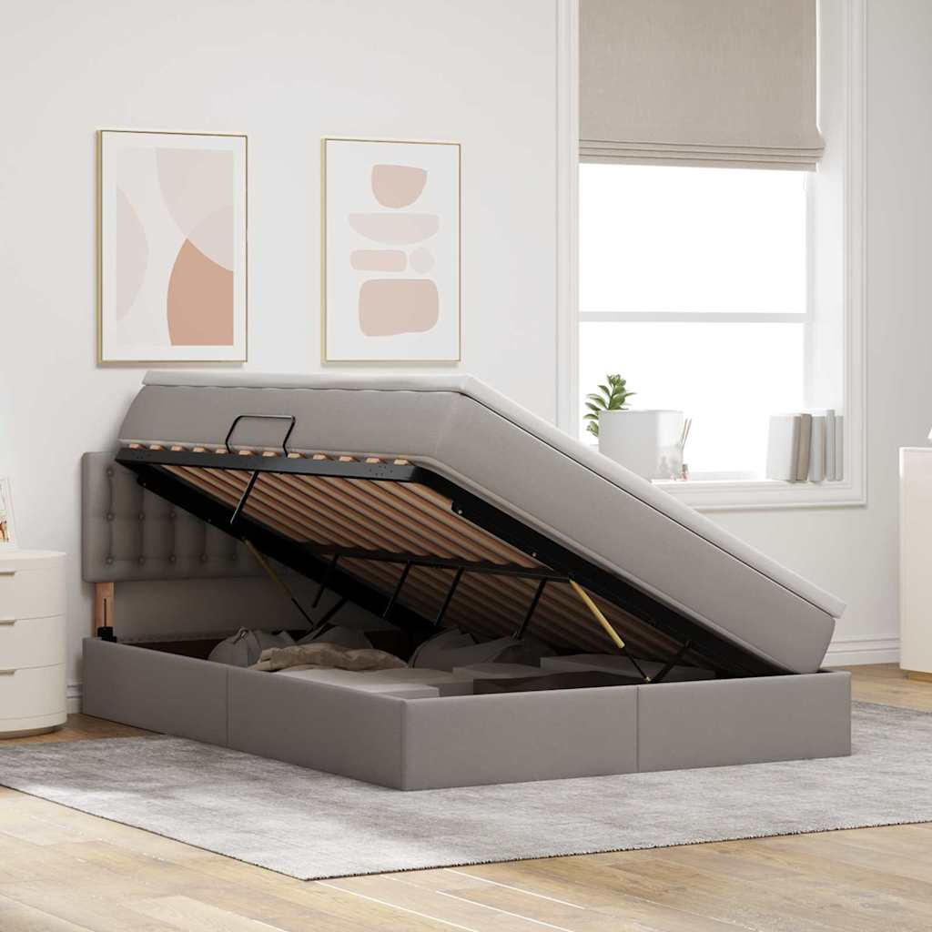 Voodi hoiukohaga ja madratsiga peaga Pruunikashall 140 x 190 cm 4 Kõik vajalik sinu aeda ja koju! Voodi hoiukohaga ja madratsiga peaga Pruunikashall 140 x 190 cm - Image 4