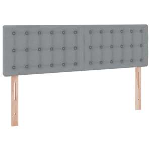 Postel s úložným prostorem a matrací Světle šedá 140 x 200 cm - obrázek 9