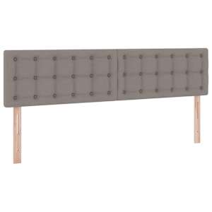 Postel s úložným prostorem a matrací s čelo Taupe 160 x 200 cm - obrázek 9