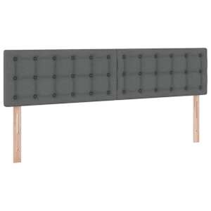 Postel s úložným prostorem a matrací Tmavě šedá 180 x 200 cm - obrázek 9
